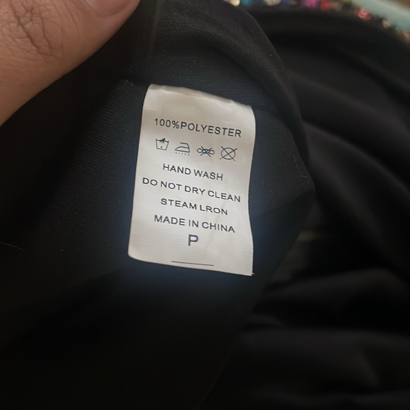 Sequin multicolor one shoulder mini dress size 1XL - Picture 7 of 7